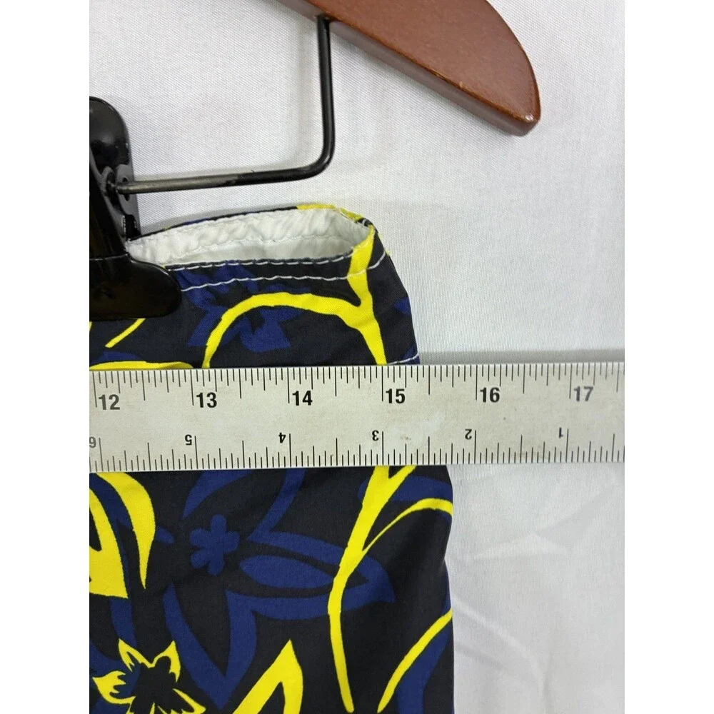 Rip Curl Mens Floral Board Shorts Black Yellow Blue Cargo Surf Swim Trunks 30